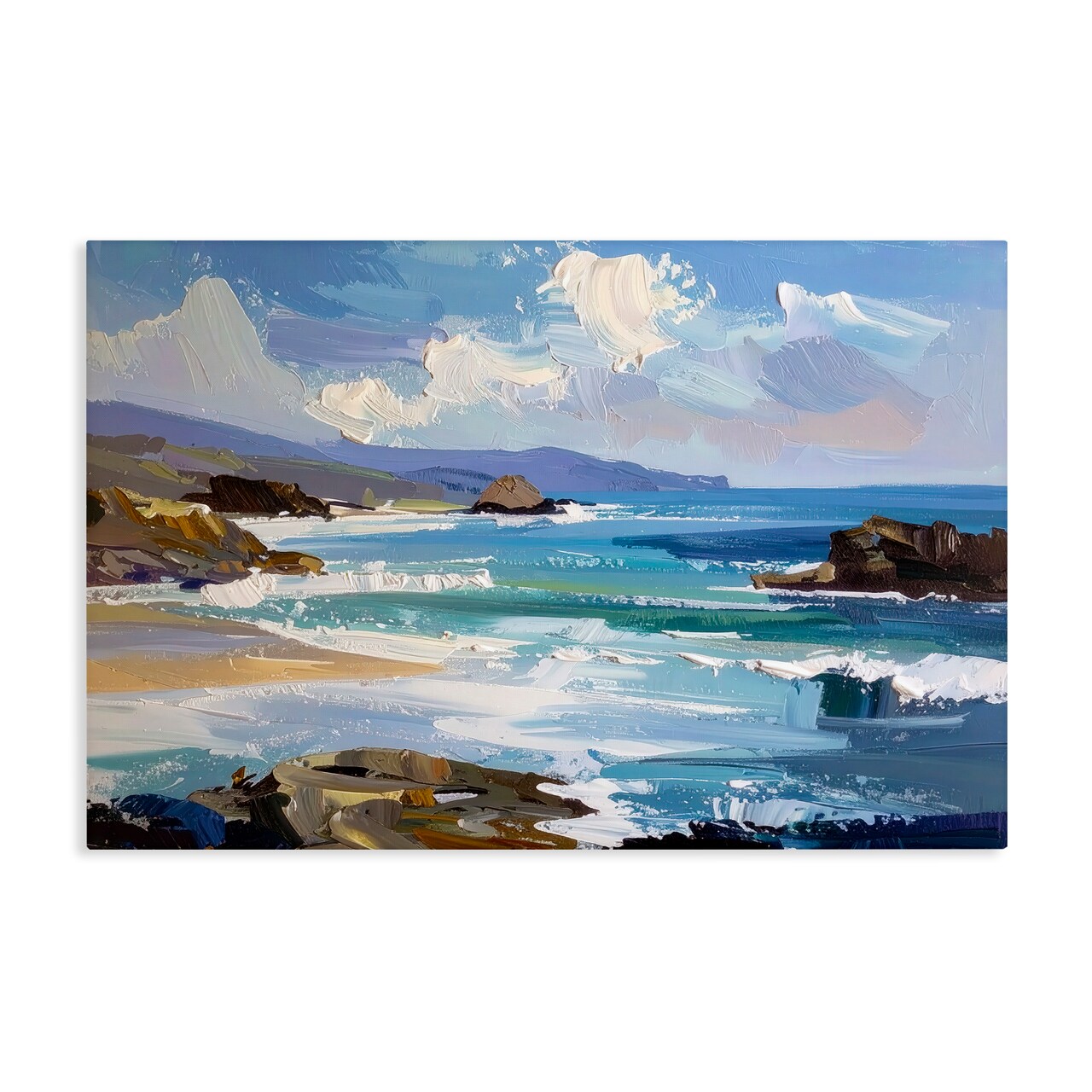 Stupell Industries From Sky To Sea Canvas, design by Alonza Saunders